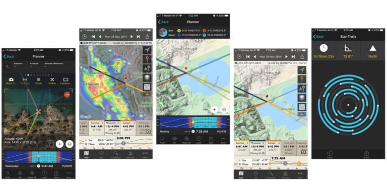 PhotoPills vs The Photographer's Ephemeris (TPE)