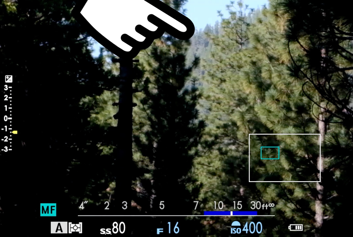 hyperfocal distance focus check