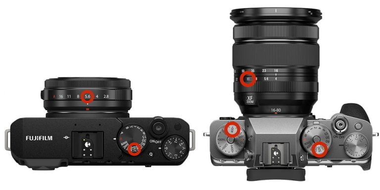 fujifilm exposure modes