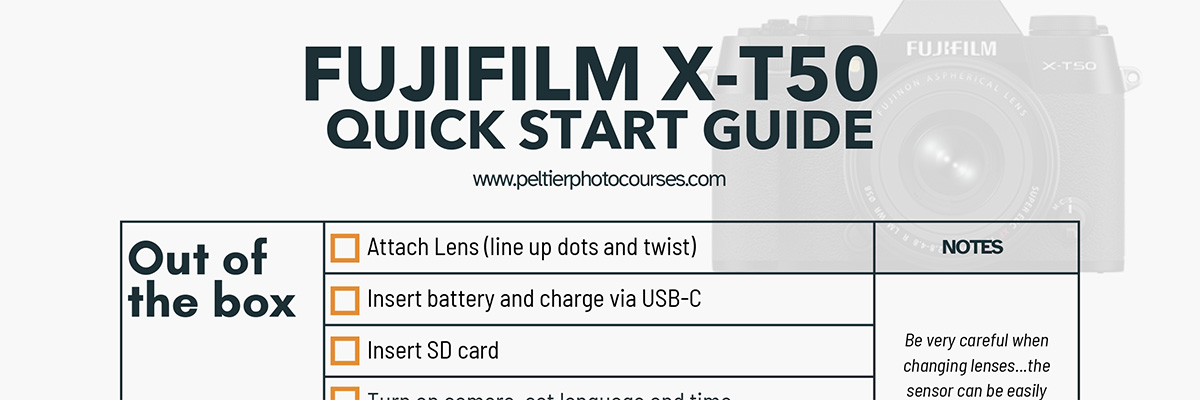 x-t50 quick start guide