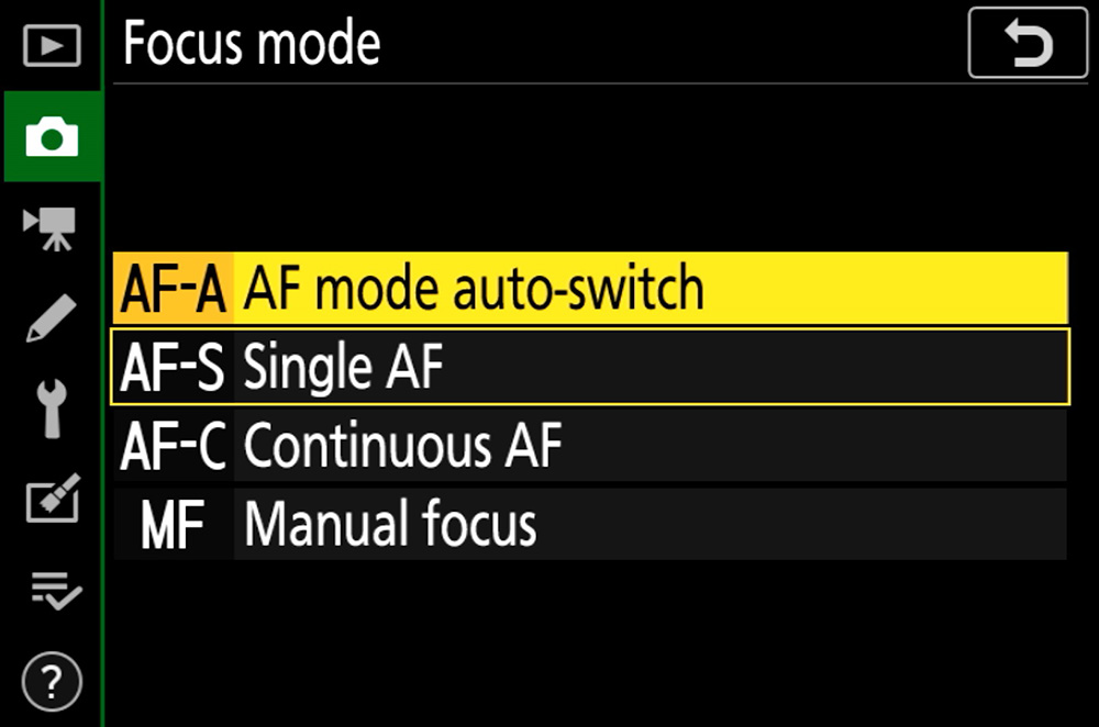 nikon af-a