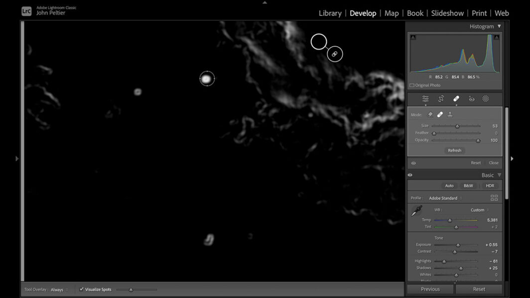 lightroom spot removal