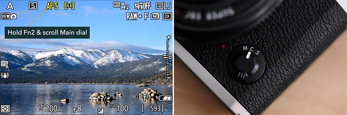 Nikon vs Fuji focus modes