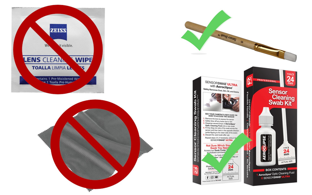 sensor cleaning tools