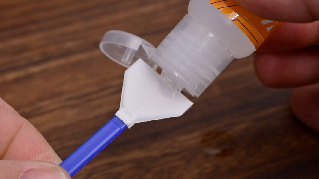 wet sensor cleaning swab