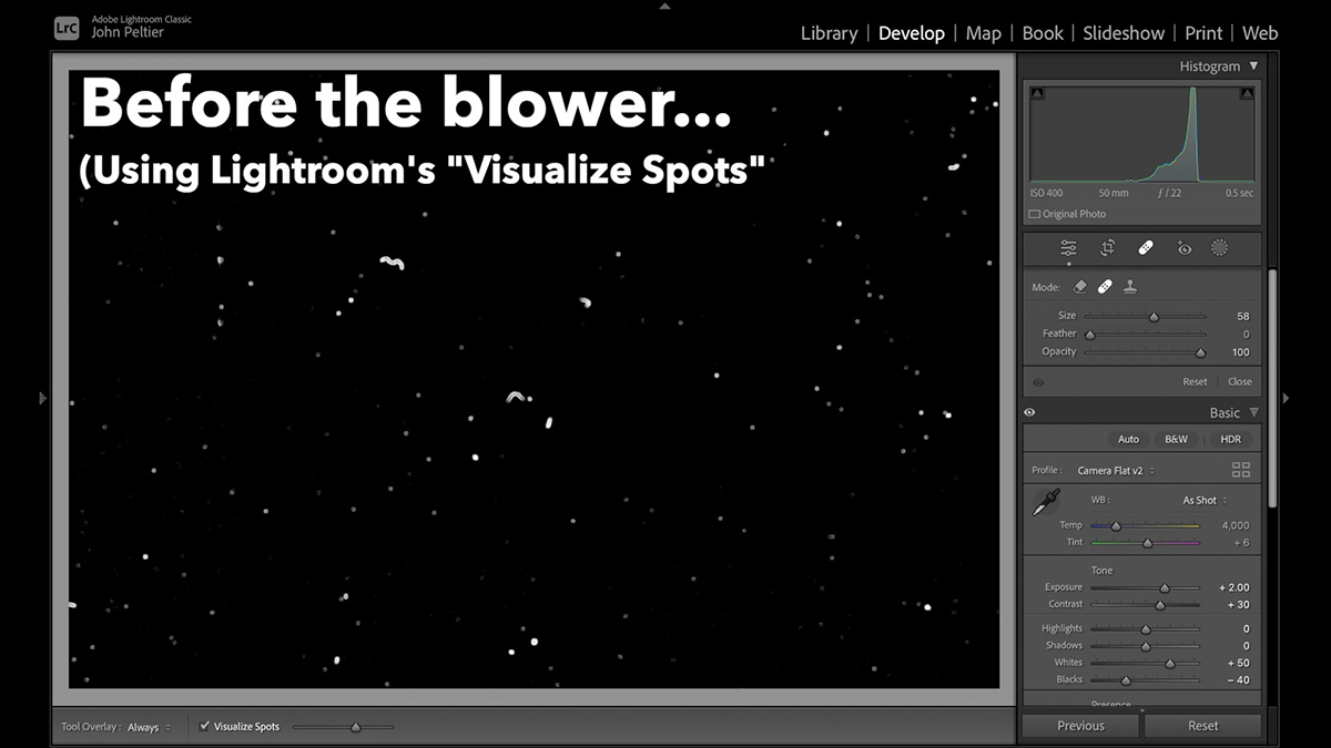 lightroom visualize spots
