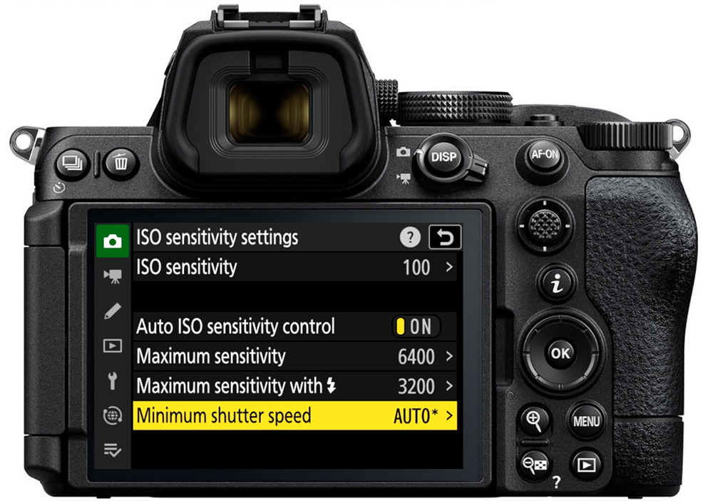 z5ii iso sensitivity setting