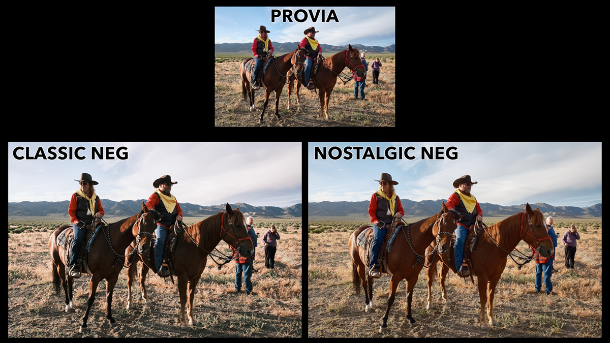 classic neg vs nostalgic neg outdoors