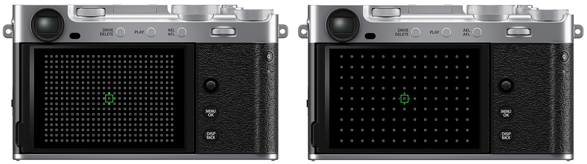 X-E5 number of focus points
