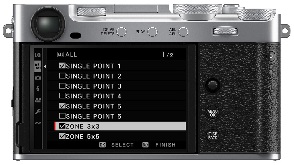 X-E5 AF Mode All setting