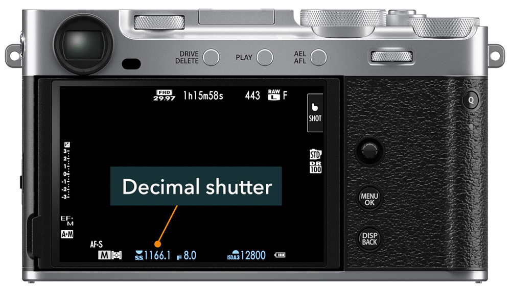 x-e5 flickerless ss setting