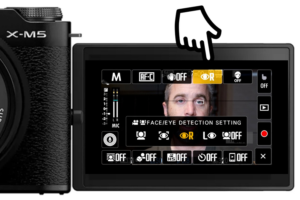 x-m5 vlog mode