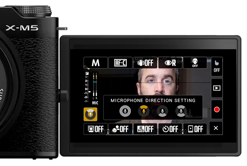 x-m5 microphone direction