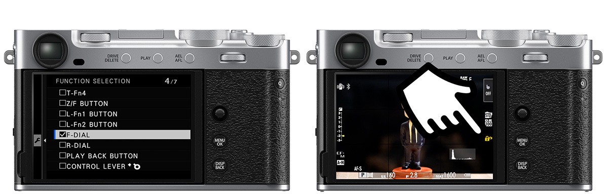 fujifilm front command dial lock