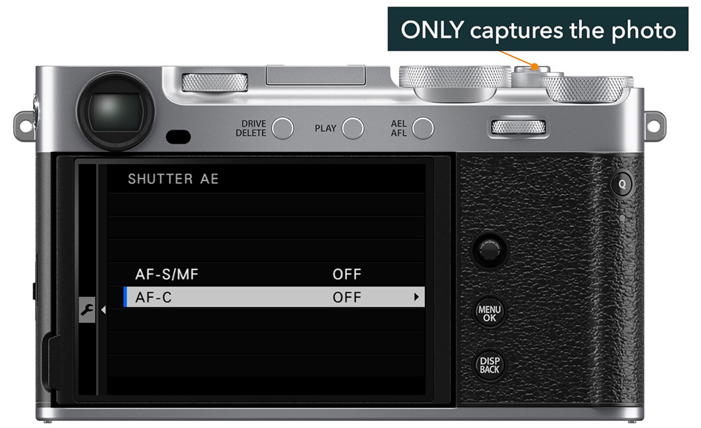 dedicated ae lock button