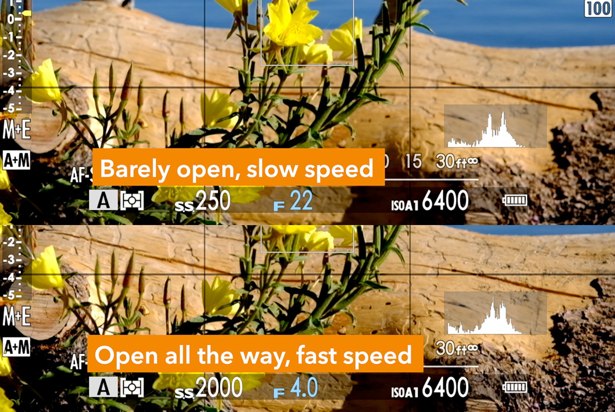 aperture shutter relationship