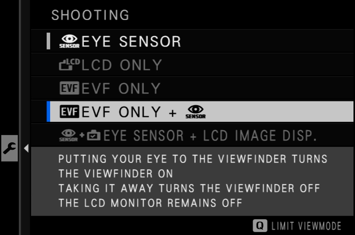 view mode option