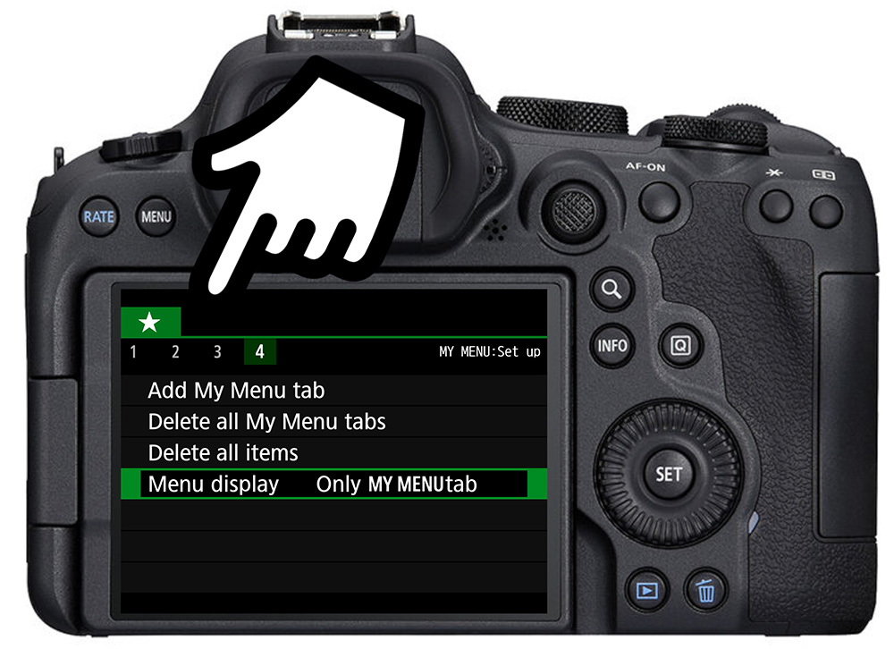 canon my menu display