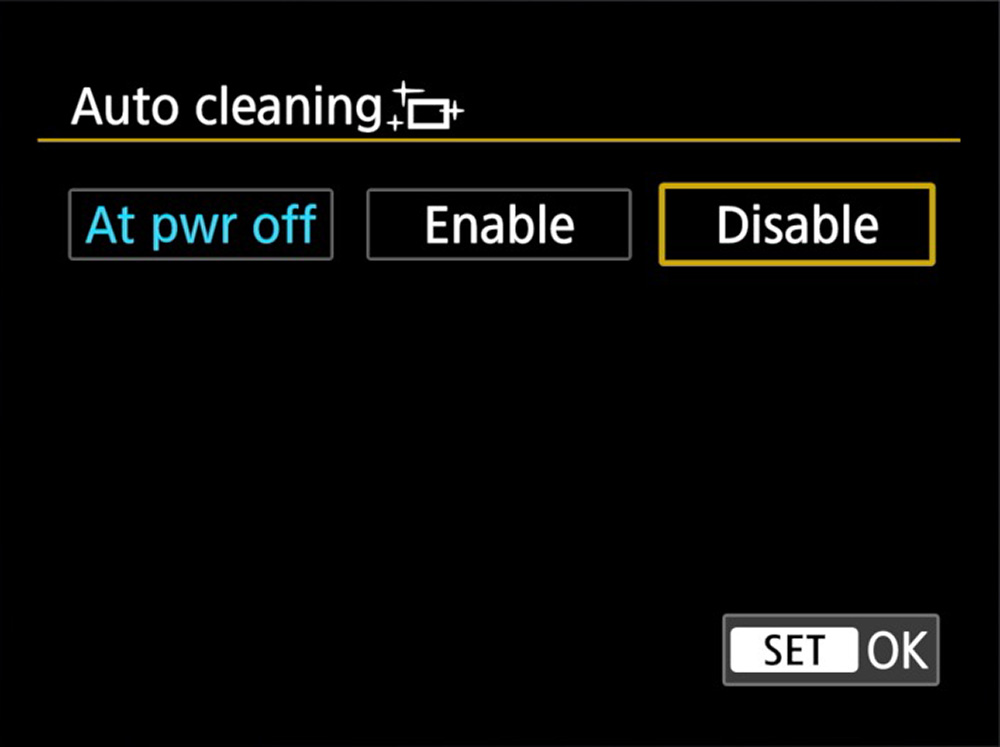 sensor cleaning