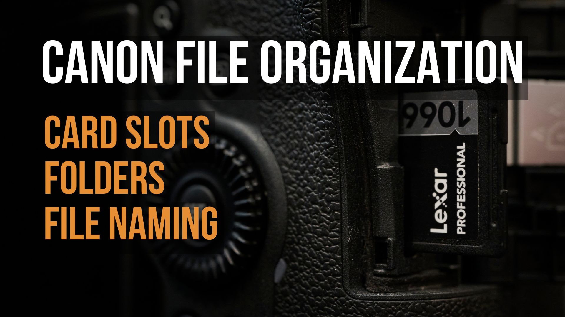 Canon R In-Camera File Organization: Card Settings, Folders, and