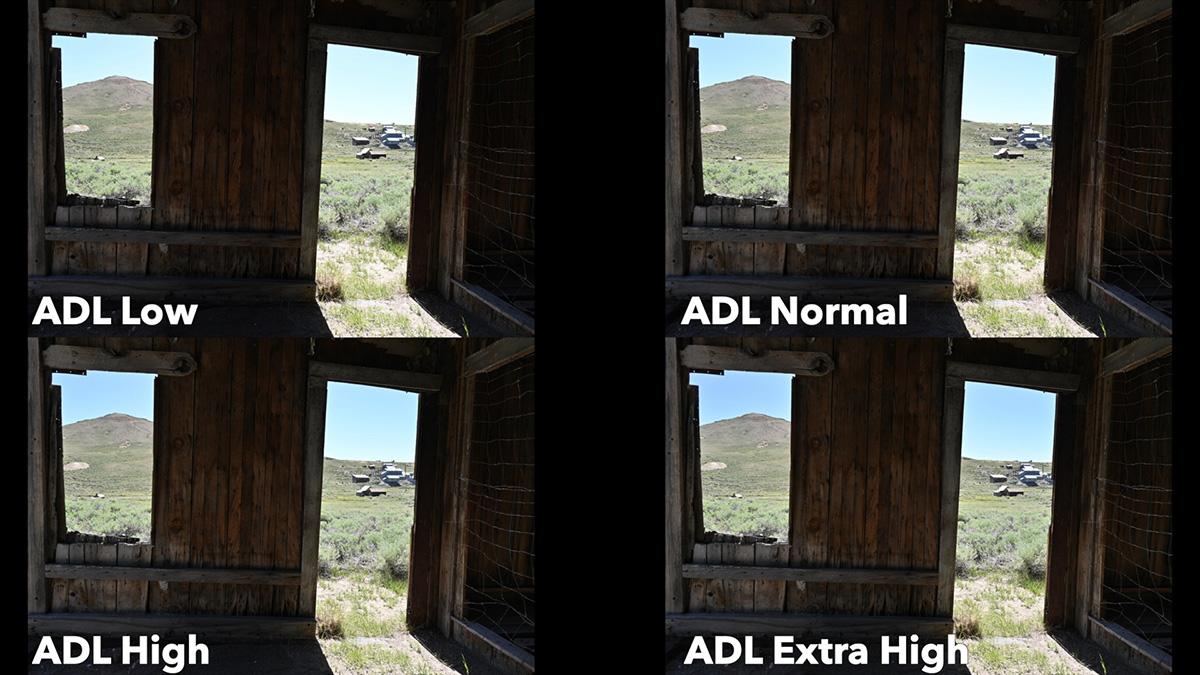nikon active d lighting comparison