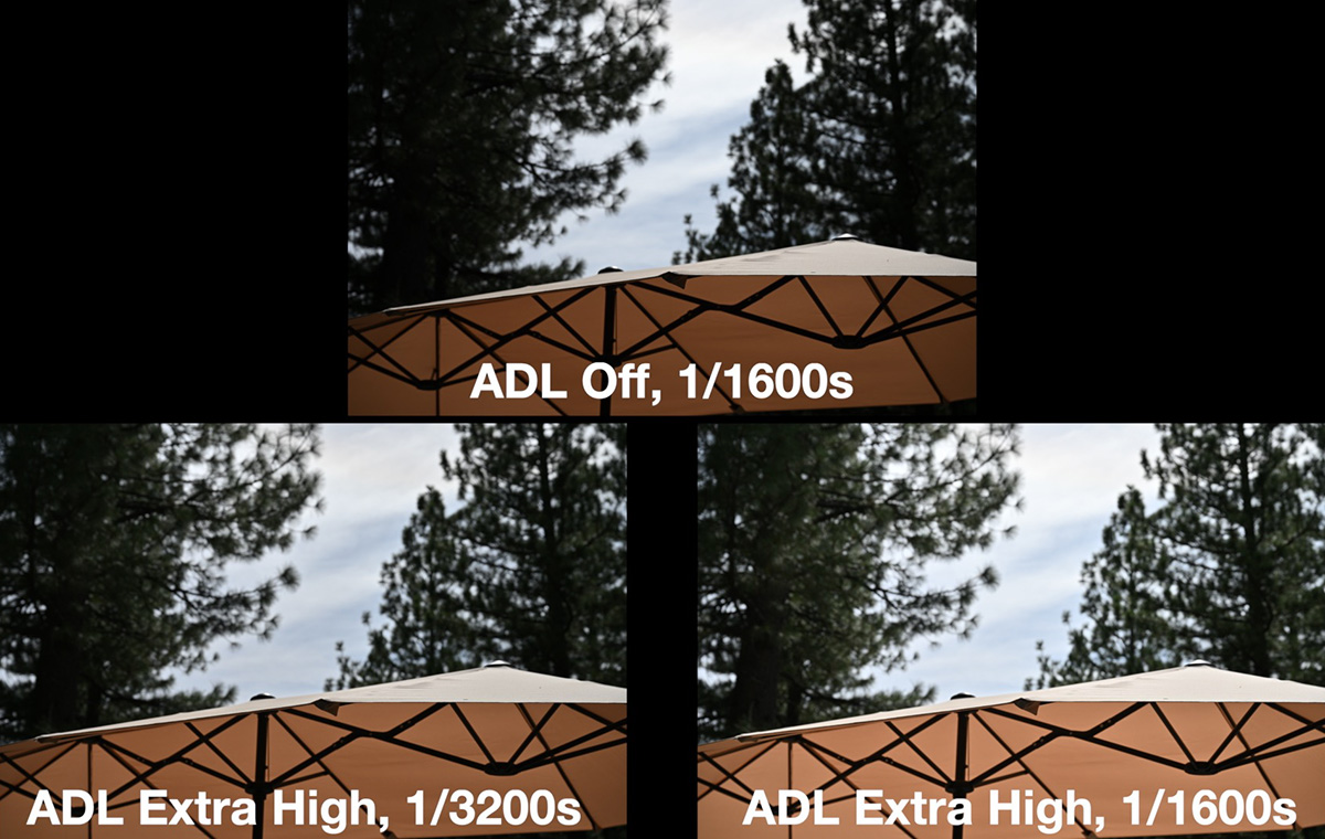 nikon adl manual mode comparison